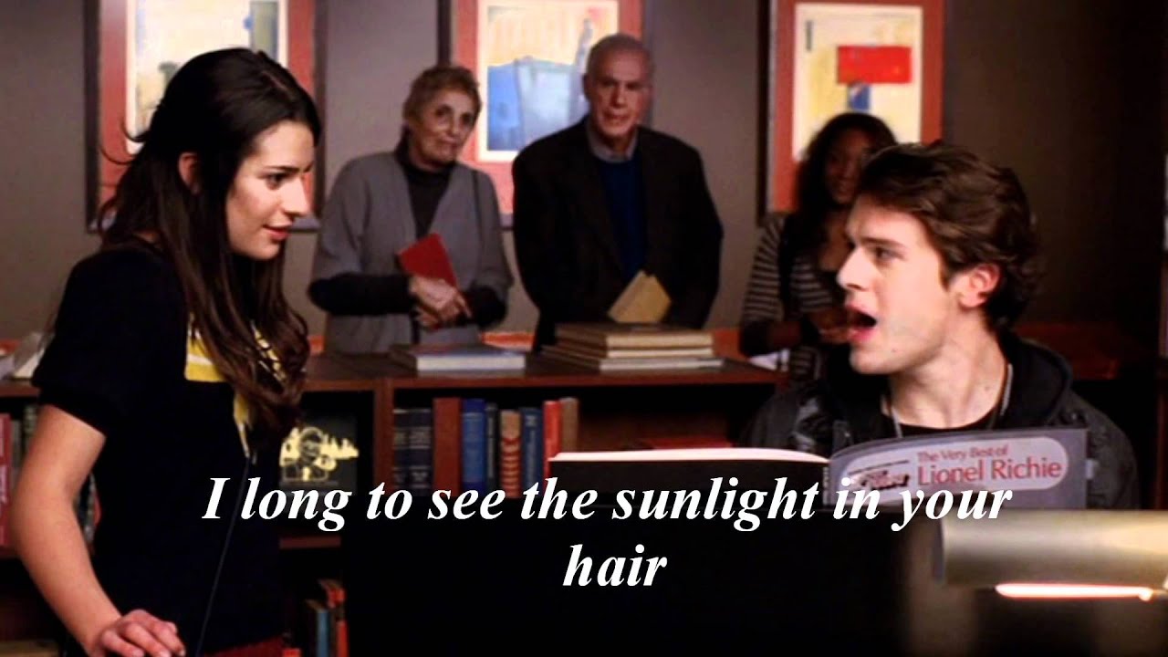 Glee -Hello (Lyrics)