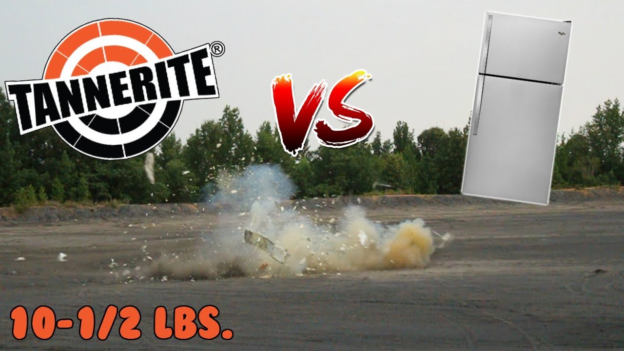 10-1/2 lbs. Of TANNERITE DESTROYS REFRIGERATOR