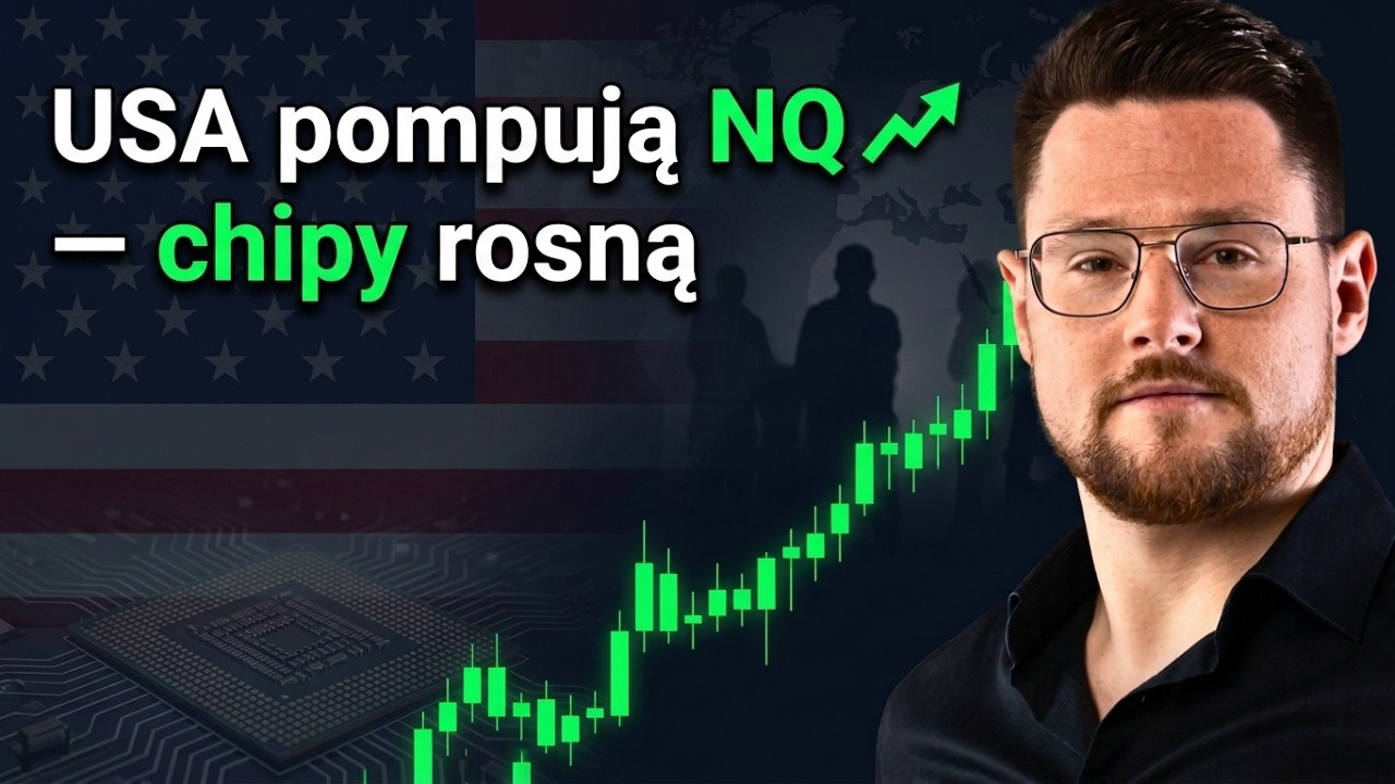 Dane z USA pompują NQ w cieniu geopolityki. Popyt na chipy rośnie wobec twardych danych makro.