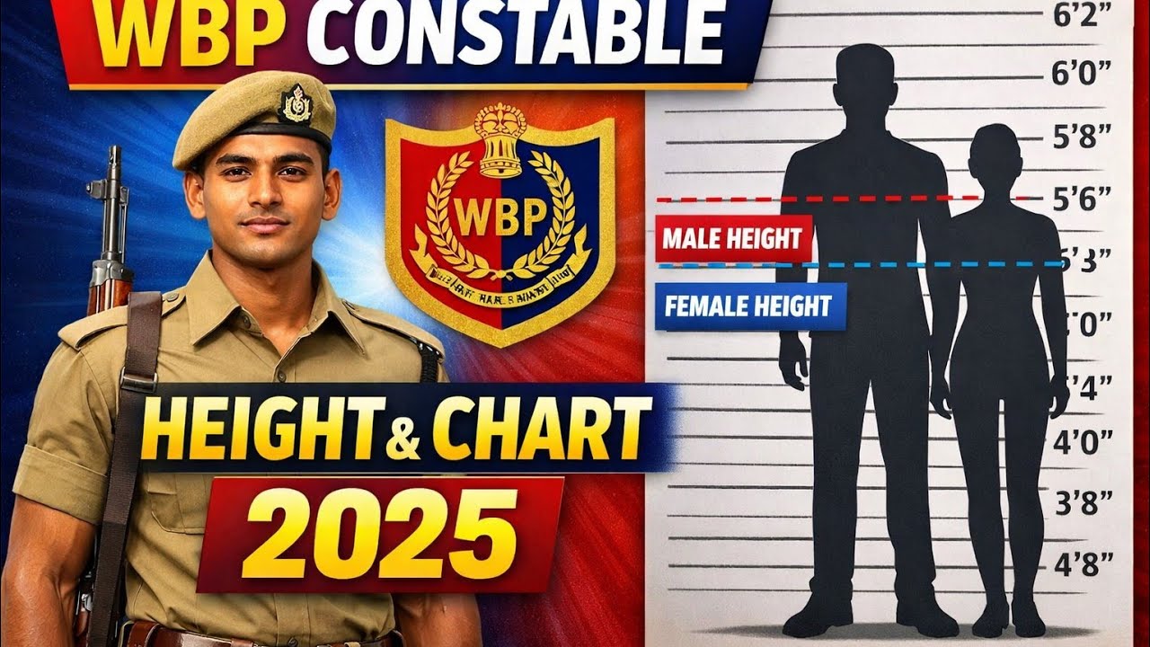 WBP Constable Height and Weight 2025 | WBP Lady Constable Height and Weight| #wbpheight
