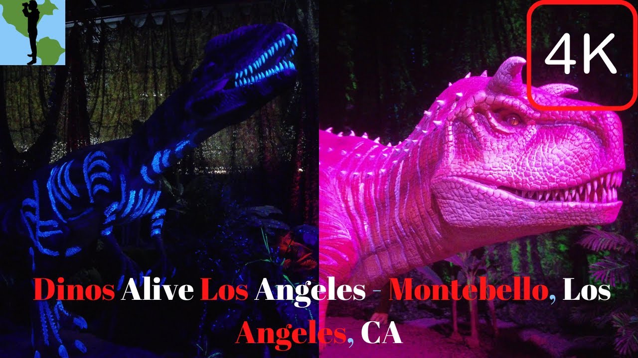 [4K] Dinos Alive Los Angeles - Montebello, Los Angeles, CA