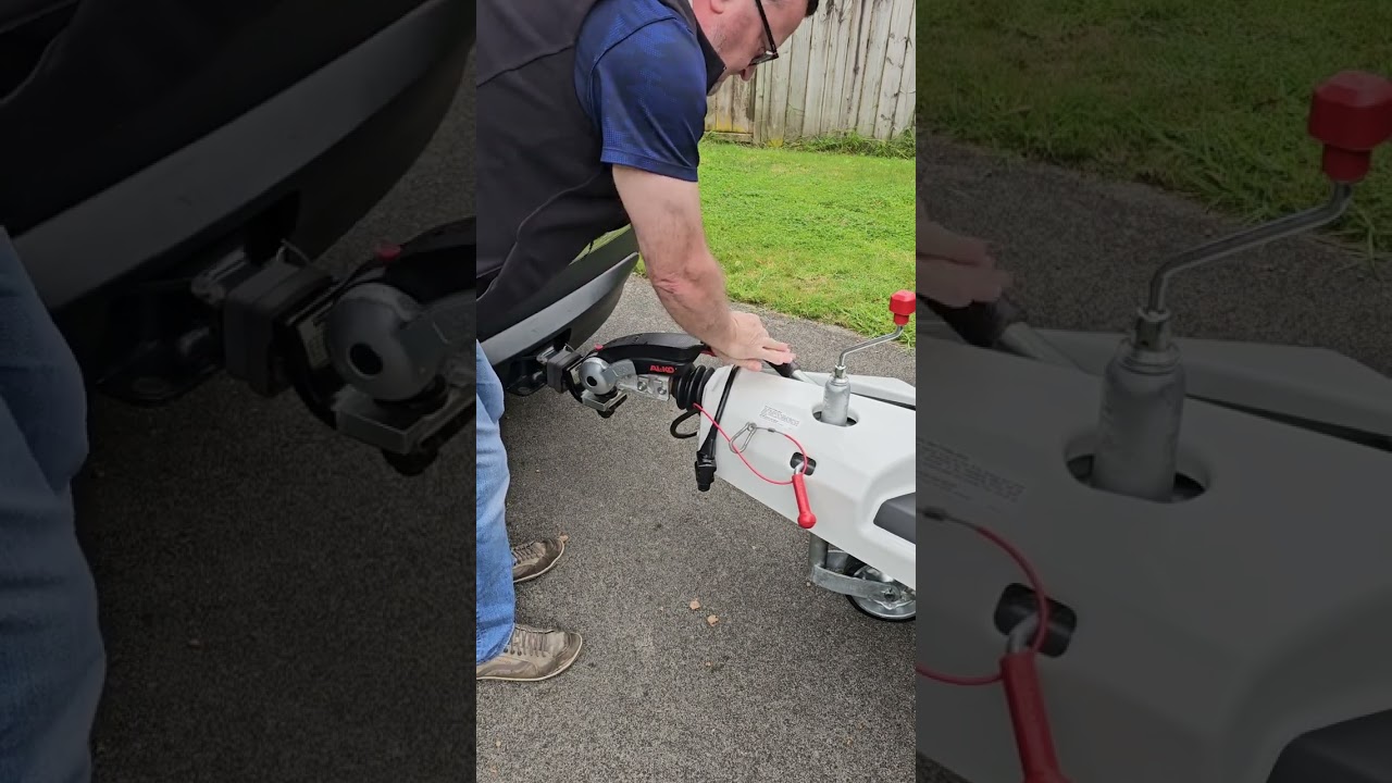 Caravan Hitch Up With Motor Movers