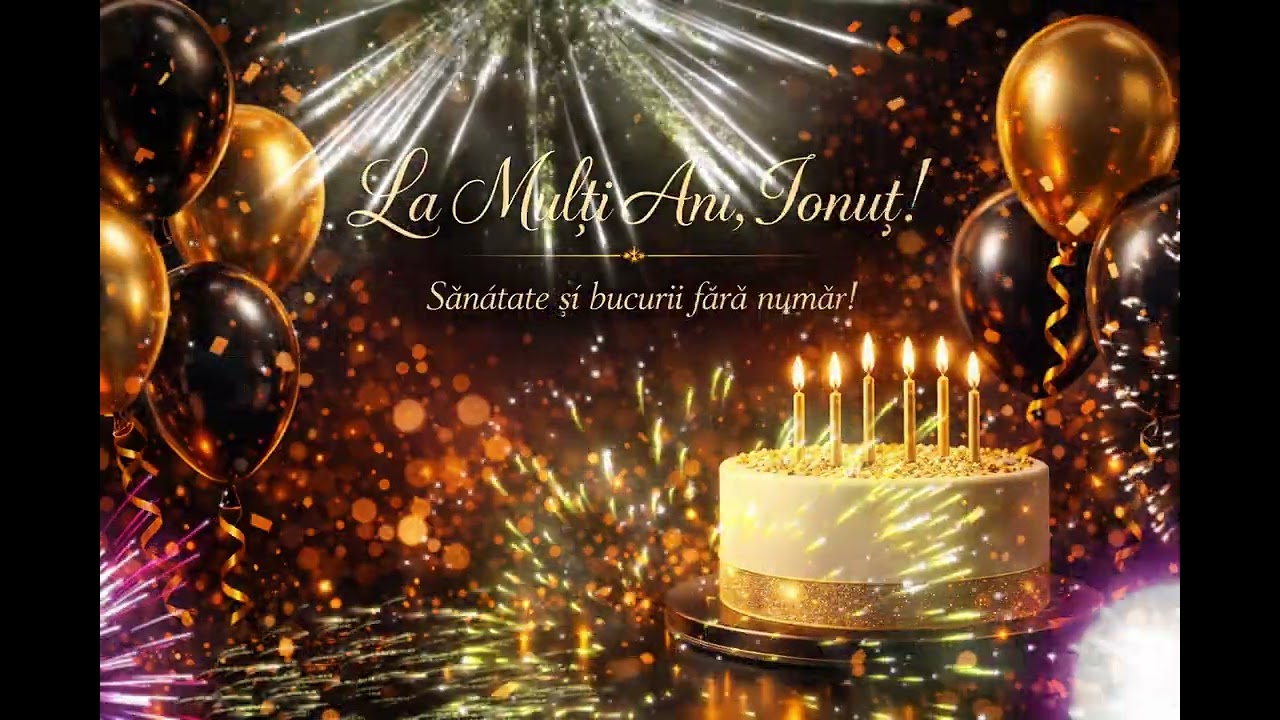 La mulți ani Ionuț – dedicație muzicală PLINĂ DE BUCURIE 🎂🎶
