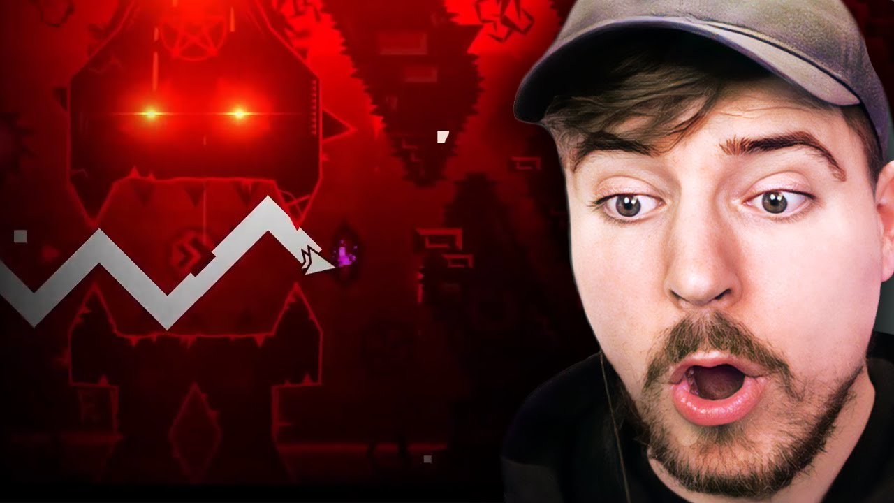 Реакция MrBeast на 5 лучших демонов Geometry Dash Extreme