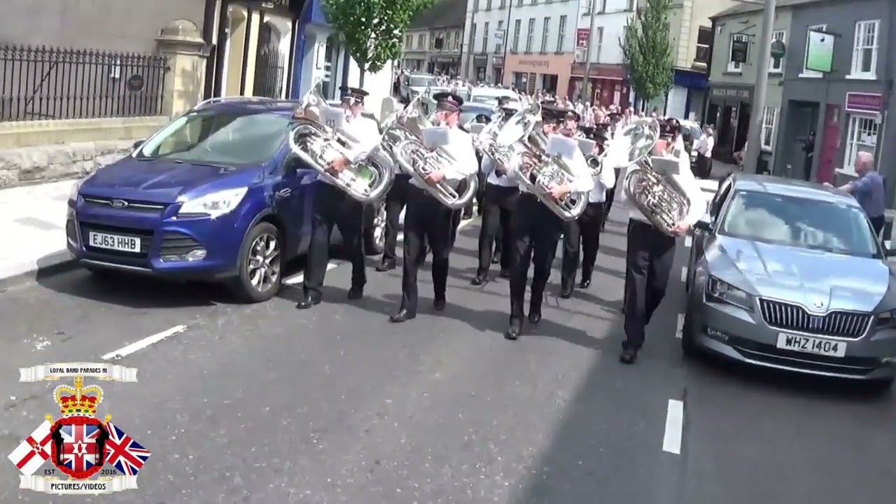 Churchill Silver Band (Full Clip) @ Co Fermanagh Grand Orange Lodge Murdered Brethren Parade 2023