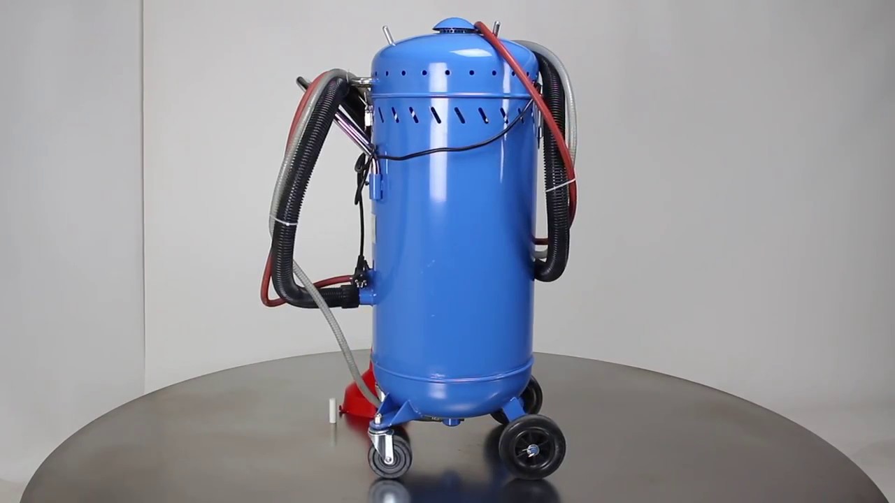 Mobiles Sandstrahlgerät mit Absaugung - 80 Liter | Datona.de