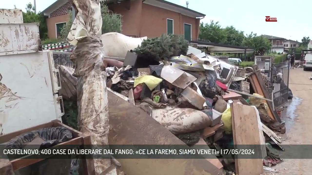 CASTELNOVO, 400 CASE DA LIBERARE DAL FANGO: «CE LA FAREMO, SIAMO VENETI» | 17/05/2024