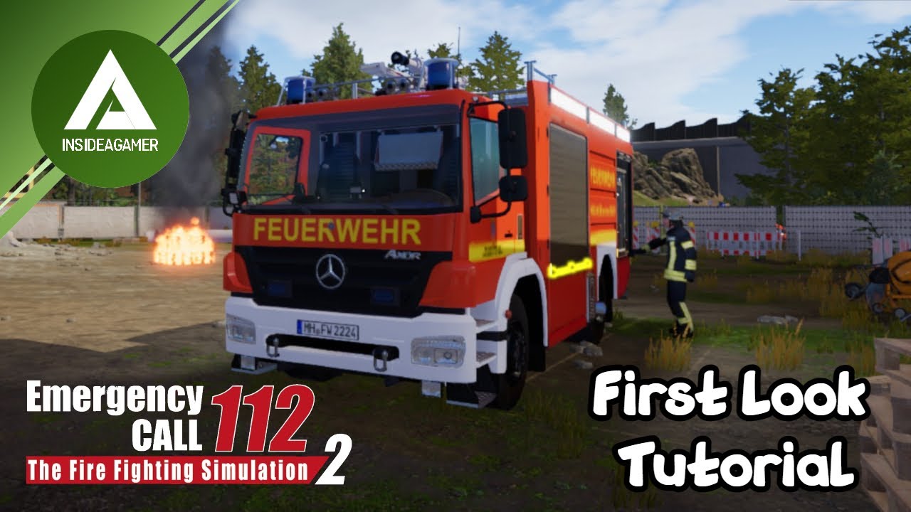 EMERGENCY CALL 112 The Fire Fighting Simulation 2 - First Look - Tutorial - English #1