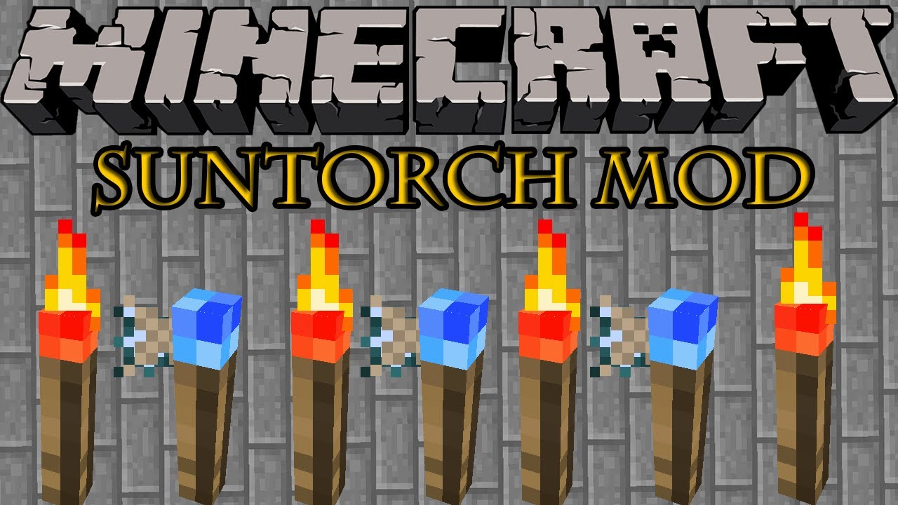 Minecraft Mods - SUNTORCH MOD! IT'S A SAFETY TORCH!!!! [1.4.7]
