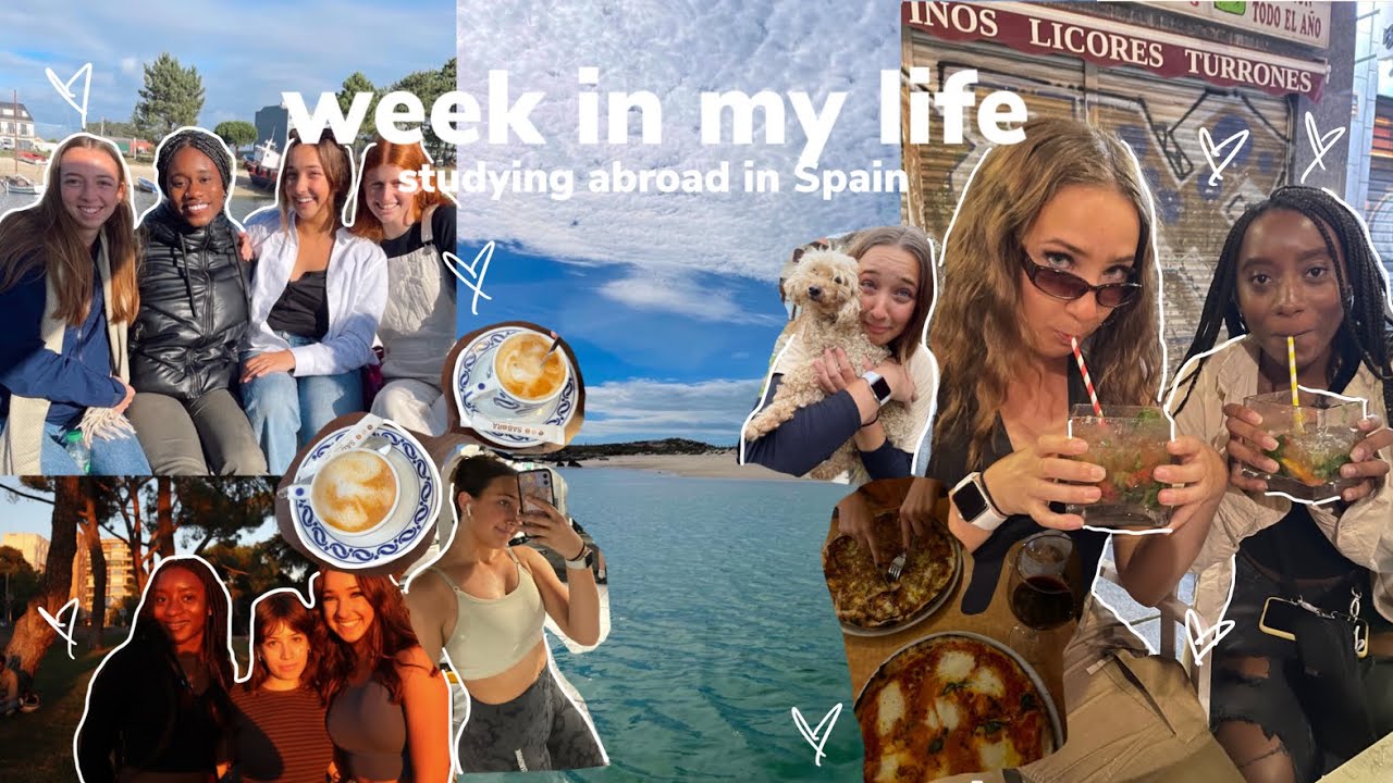college week in my life studying abroad in Spain | studying, making friends, trip to Galicia