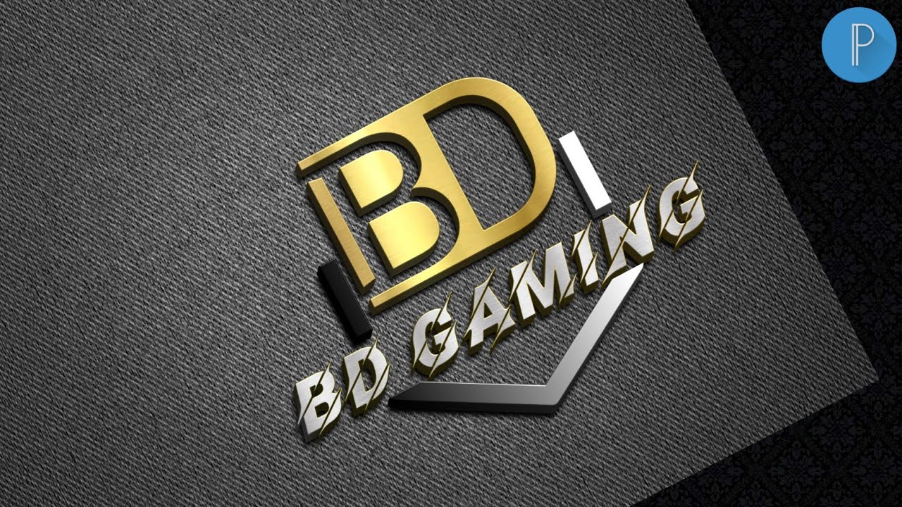 B D Gaming logo professional -pixellab logo design tutorial[Vandy design]