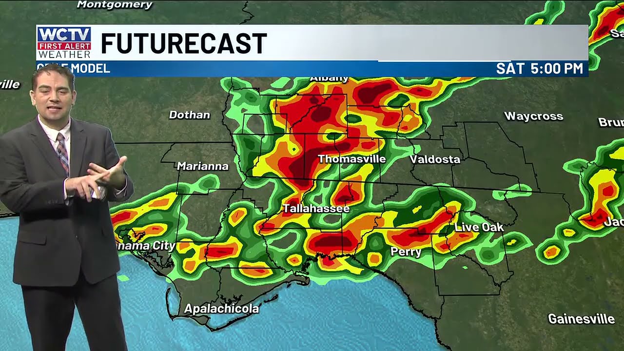 Tracking showers and storms to kick off the weekend⛈️