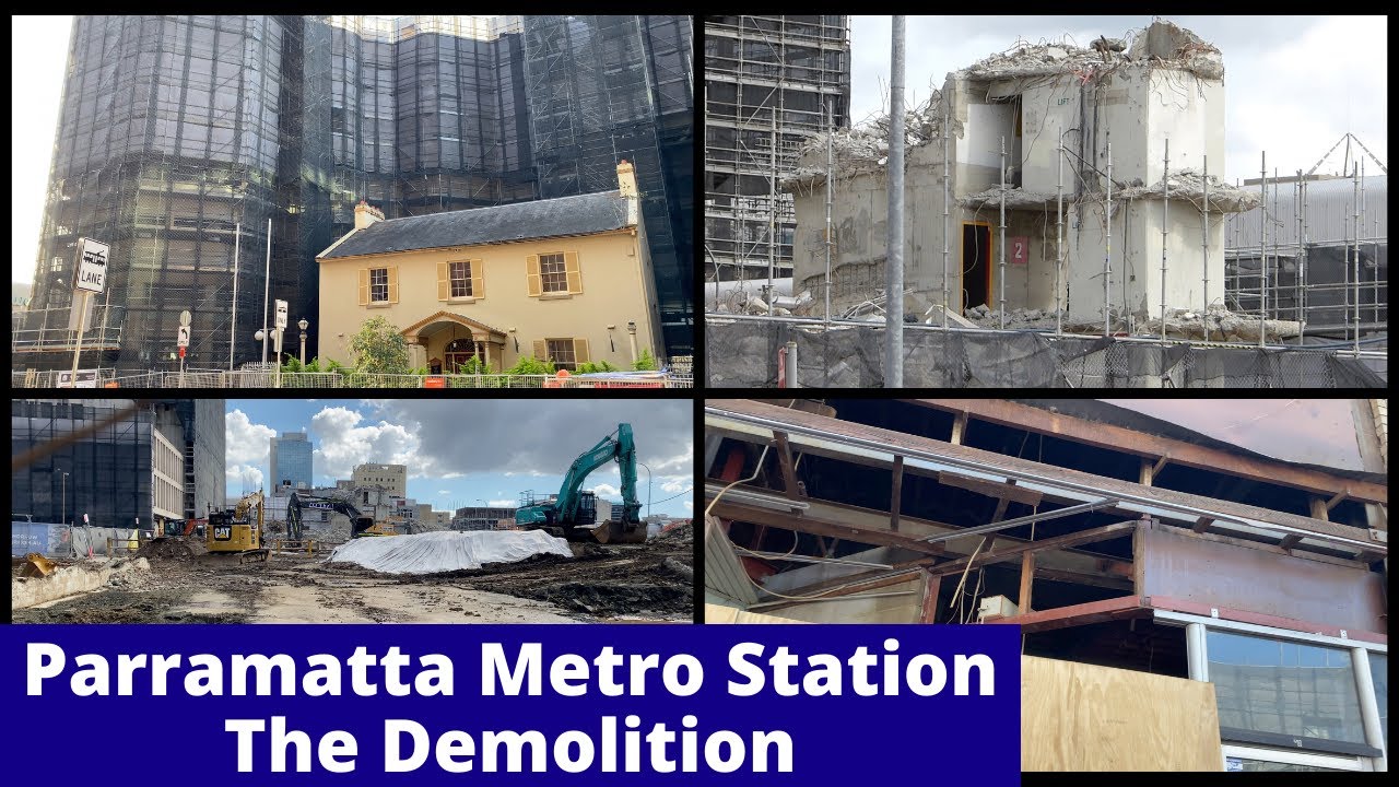 Parramatta Metro Station Update | Sydney Metro West Project 2022 | The Demolition Stage!