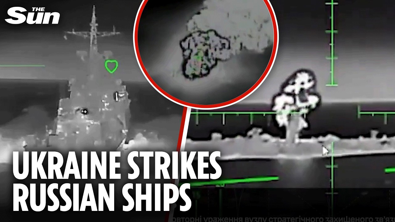 Ukraine blasts Putin&rsquo;s ships in Caspian Sea and strikes key Russian facilities