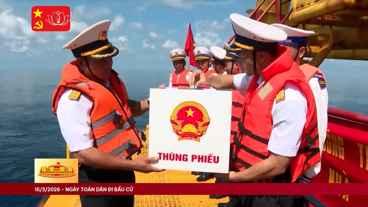 Thùng phiếu giữa biển khơi: Đưa lá phiếu đến tận nhà giàn | VTV