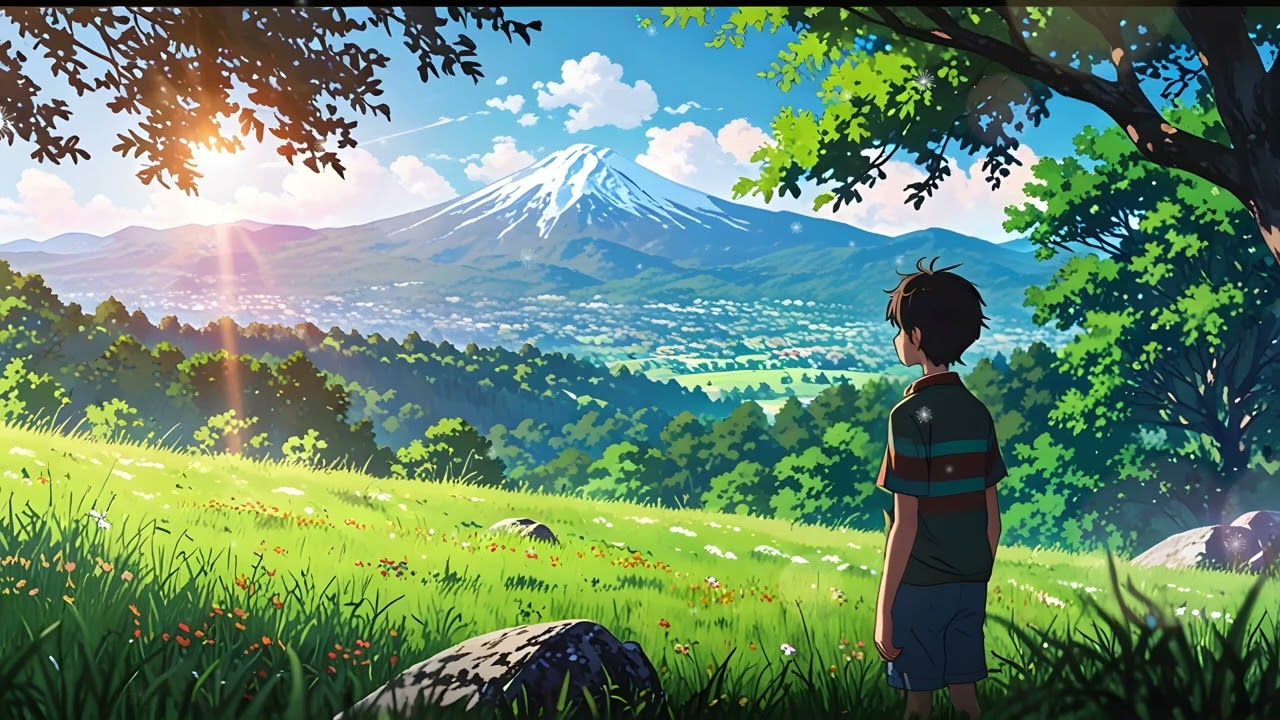 Lofi Chill in Spring | Relaxing Beats with Anime Nature Vibes 🌸🏞️