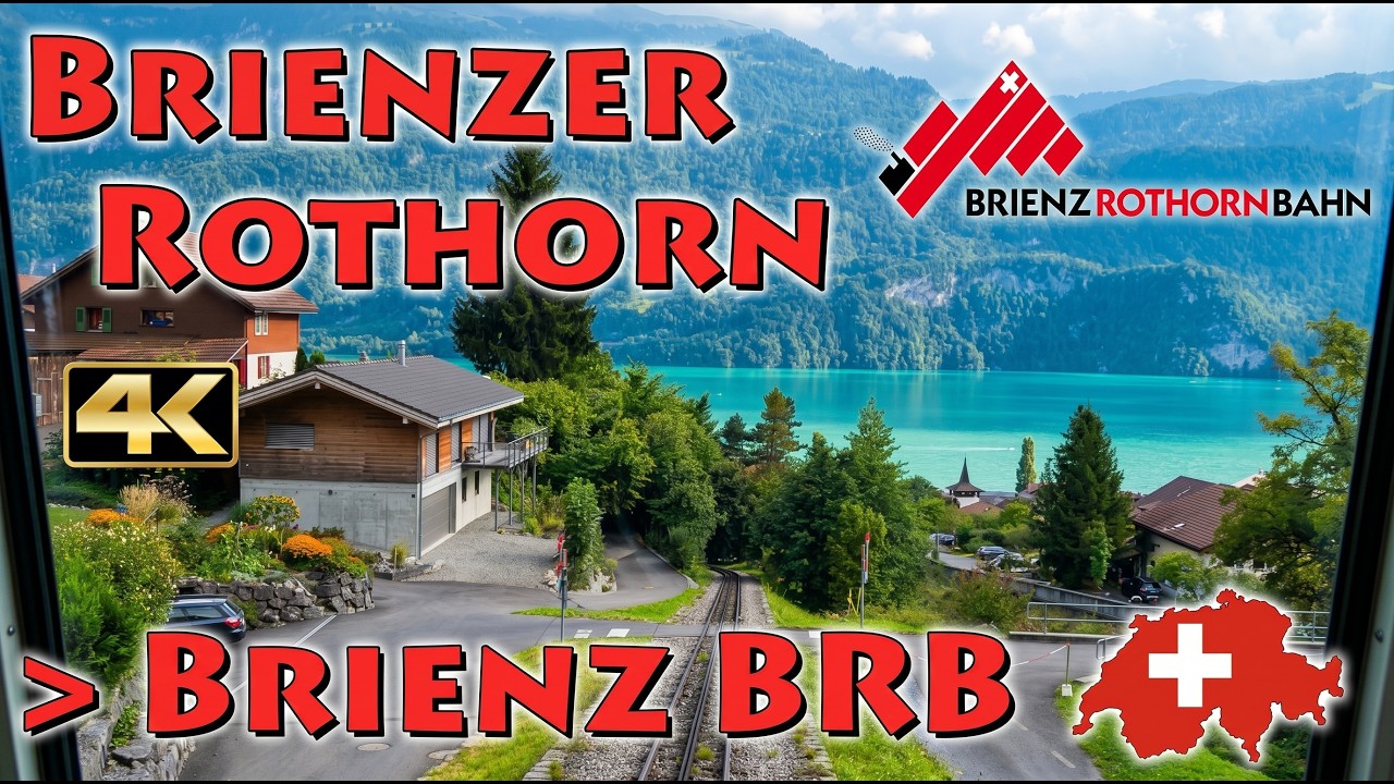 CAB RIDE 4K 🇨🇭 Brienzer Rothorn - Brienz / Dampflokomotive 🚂 Steam Locomotive à vapeur / BRB 🏞