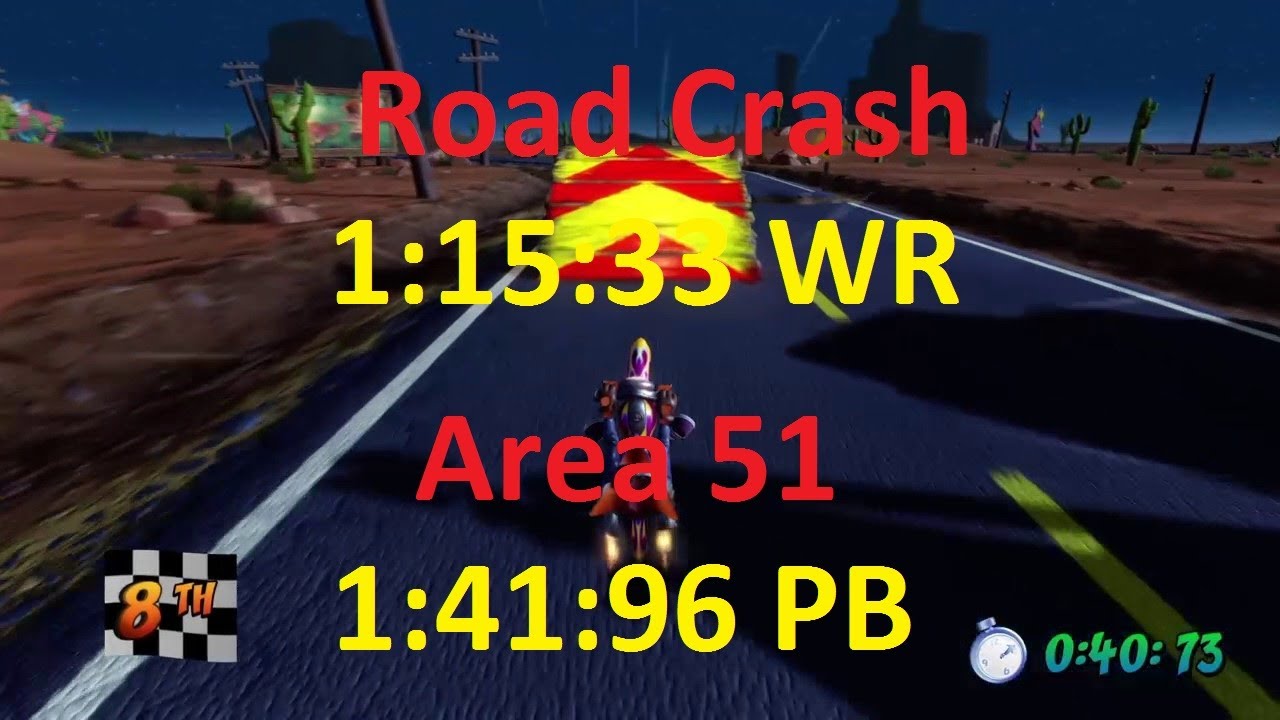 Crash Bandicoot 3 NST _ Road Crash 1:15:33 [WR] PS4 / Area 51?  1:41:96 (3 th in the World)