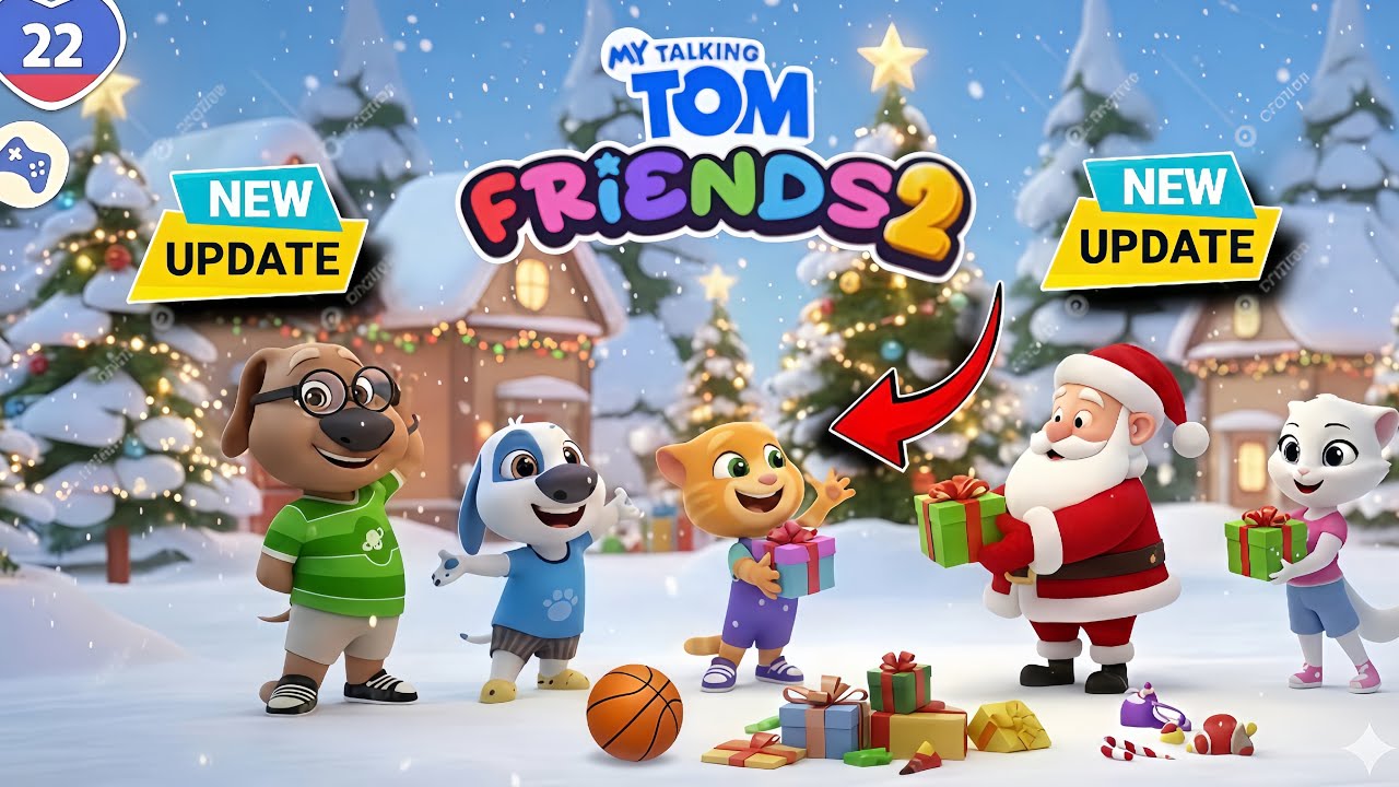 Santa Arrives in the NEW Update! 🎅🎁 My Talking Tom Friends 2”