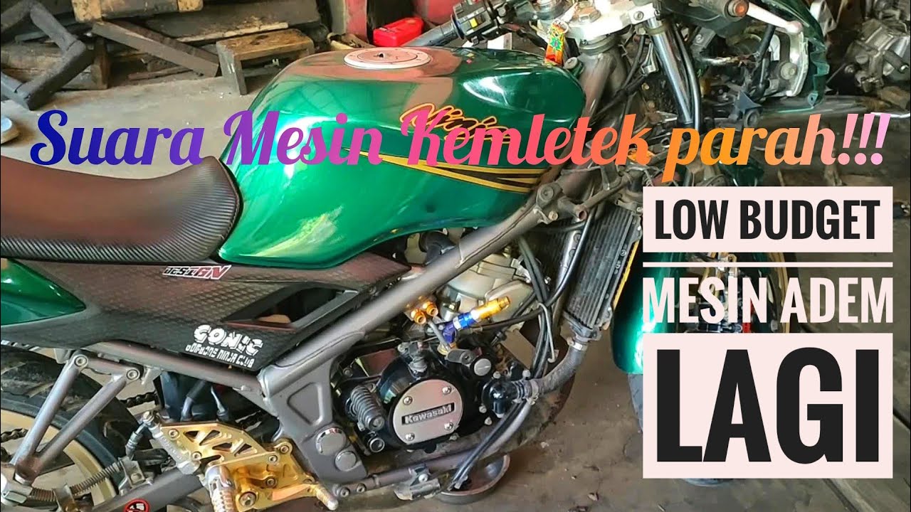 PERBAIKI NINJA RR SUARA MESIN KEMLETEK BORING MEMUTIH