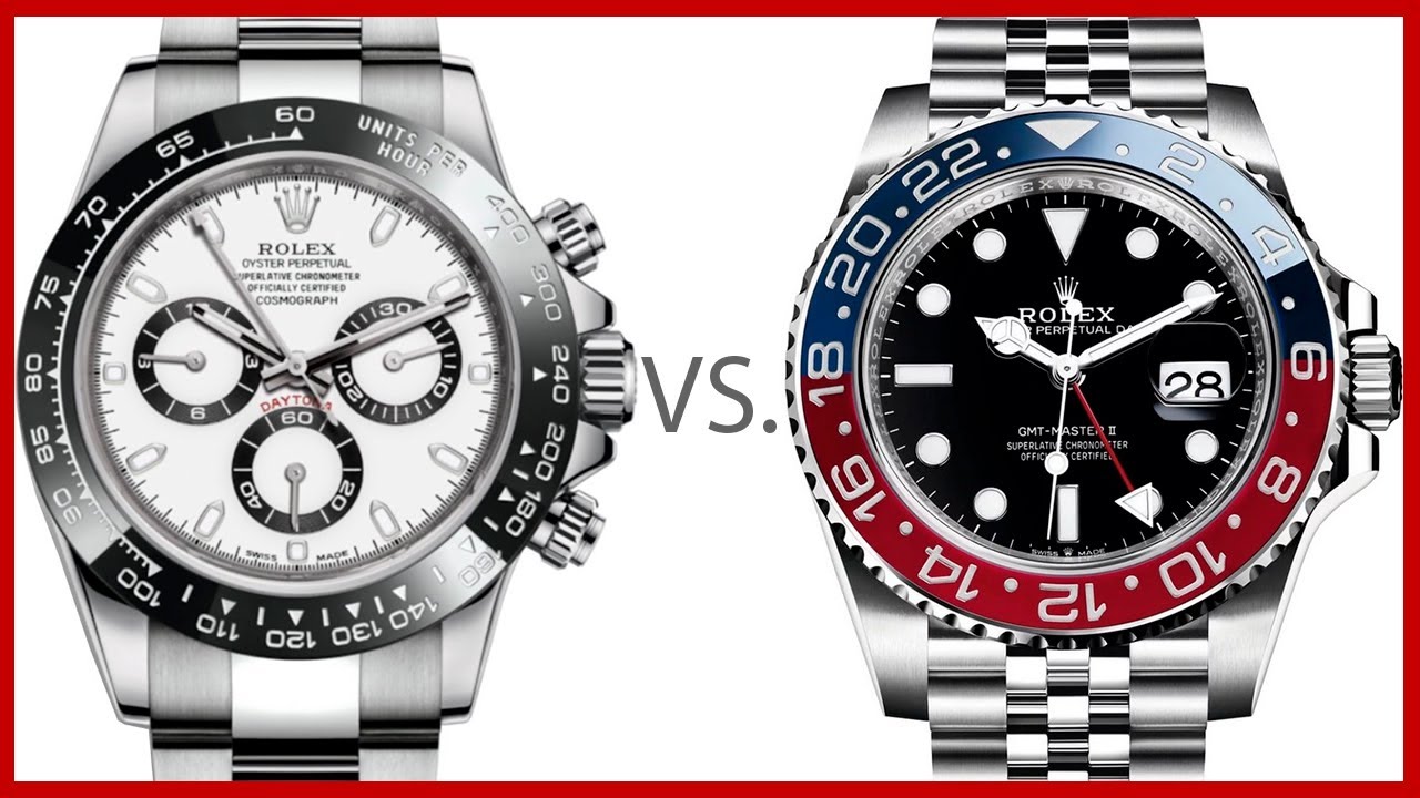 ▶ Rolex Daytona vs. Rolex GMT-Master II “Pepsi” - COMPARISON 116500LN Vs 126710BLRO