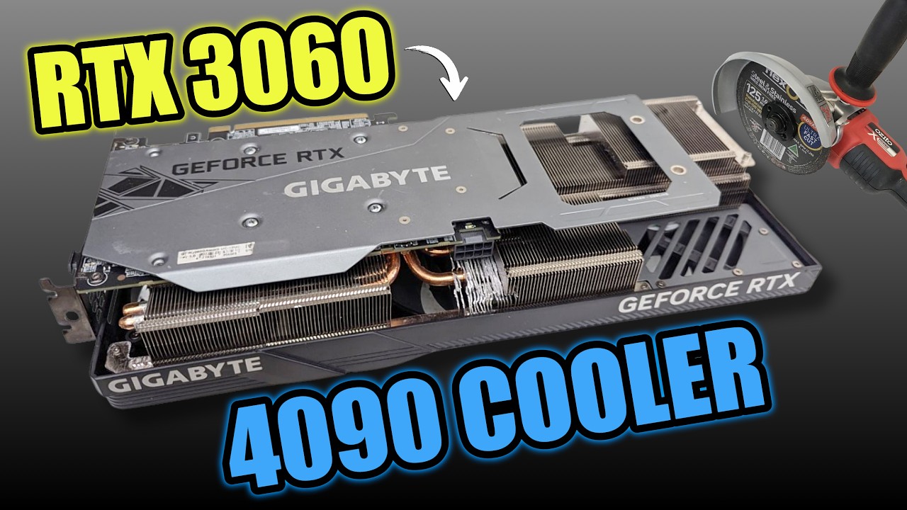 Станет ли RTX 3060 быстрее, если приколхозить к ней кулер от 4090?