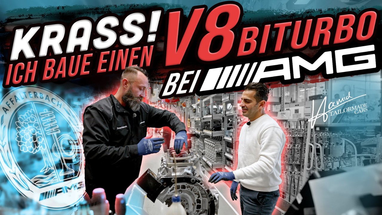 💥Unfassbar! Ich bau einen G63 V8 Motor bei AMG zusammen! One Man one Engine! | Hamid Mossadegh #amg