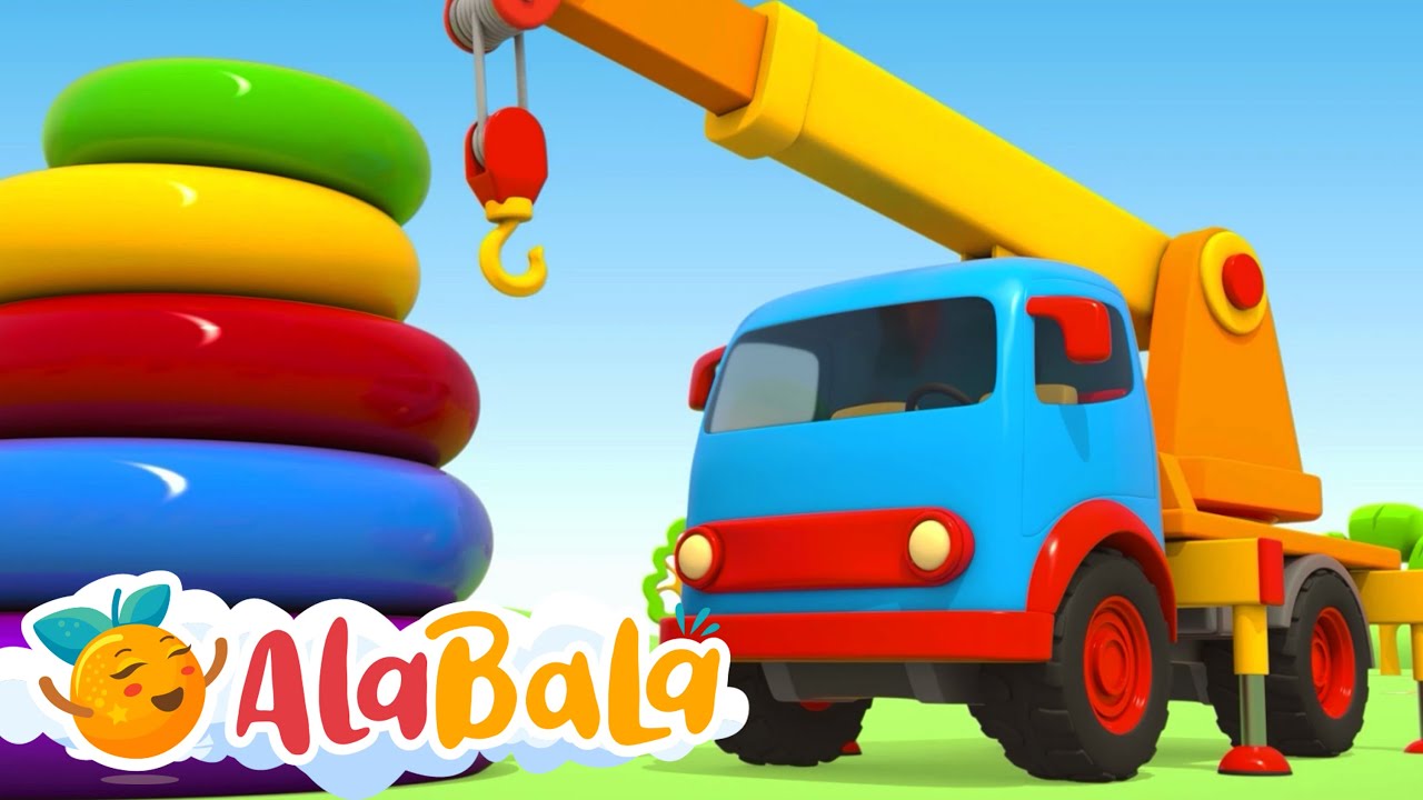 Camionul Leo construiește o Macara - Desene animate AlaBaLa