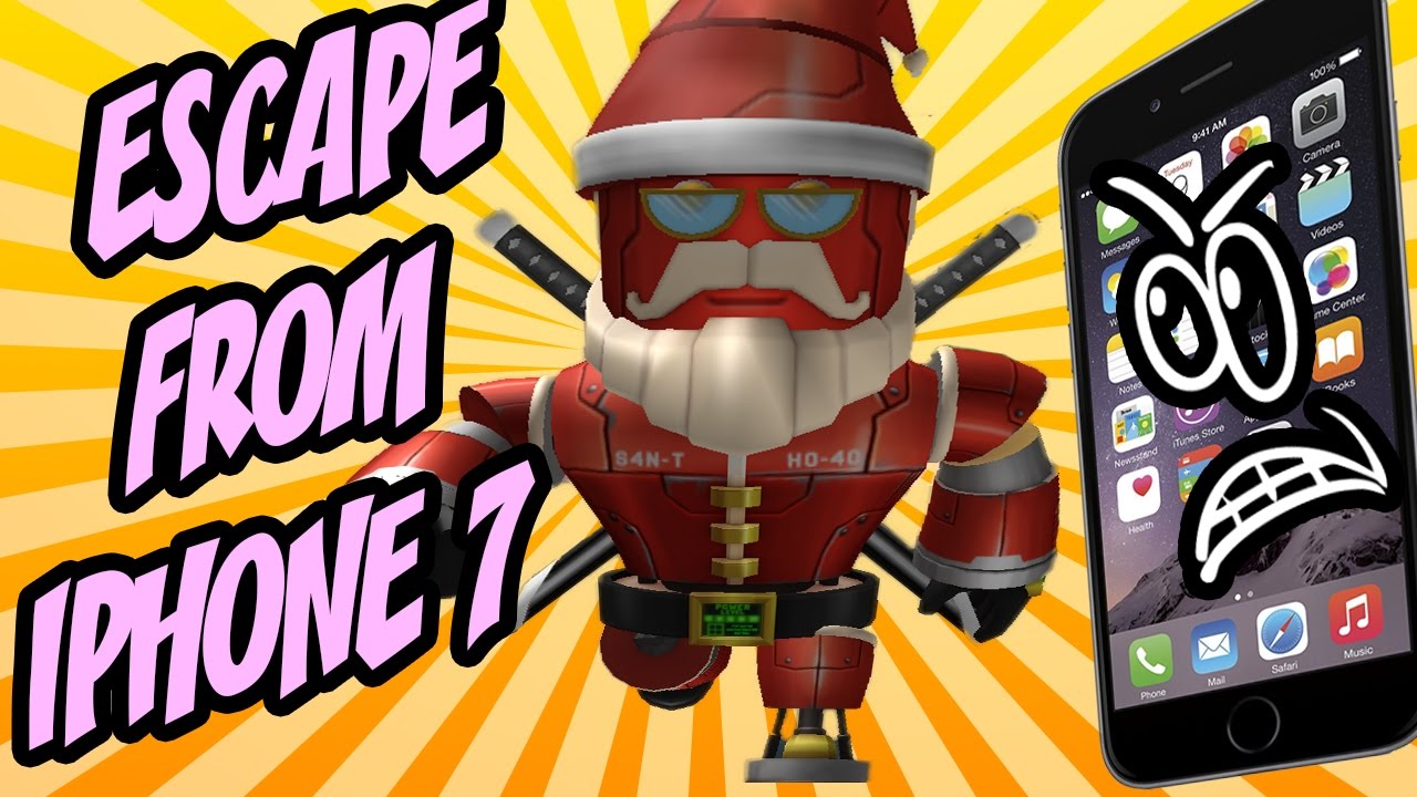 ПОБЕГ ОТ АЙФОН 7 (ПАРКУР) - ROBLOX