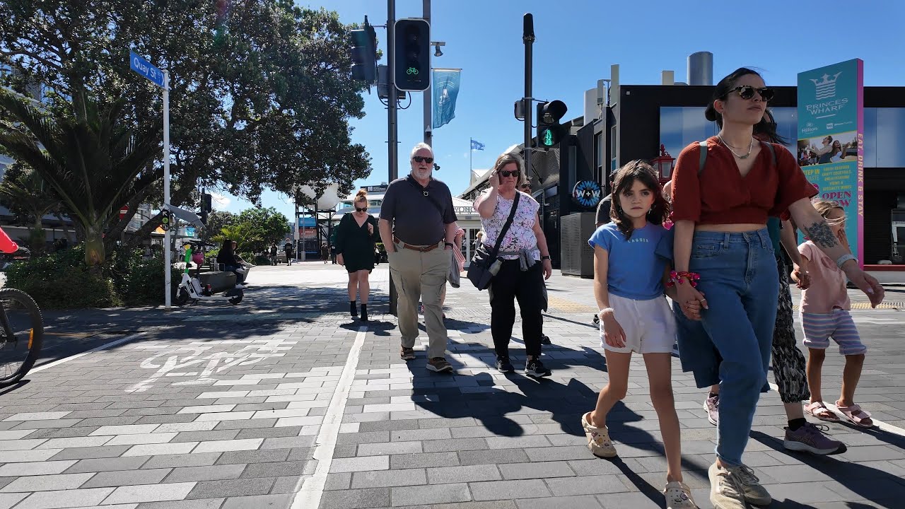 (4K) Summer Walk | Downtown Auckland & Viaduct Harbour | New Zealand | DJI Osmo Pocket 3