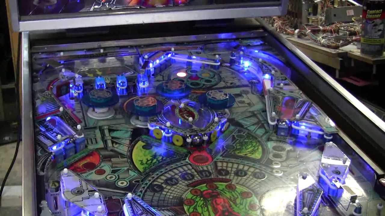 #261 Bally EMBRYON Wide Body Pinball Machine and cabinet restoration! TNT Amusements