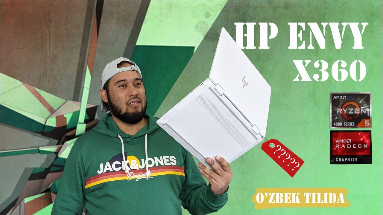 HP Envy X360, AMD da arzonga kuchli nootebookmi? | O'zbek tilida tavsif