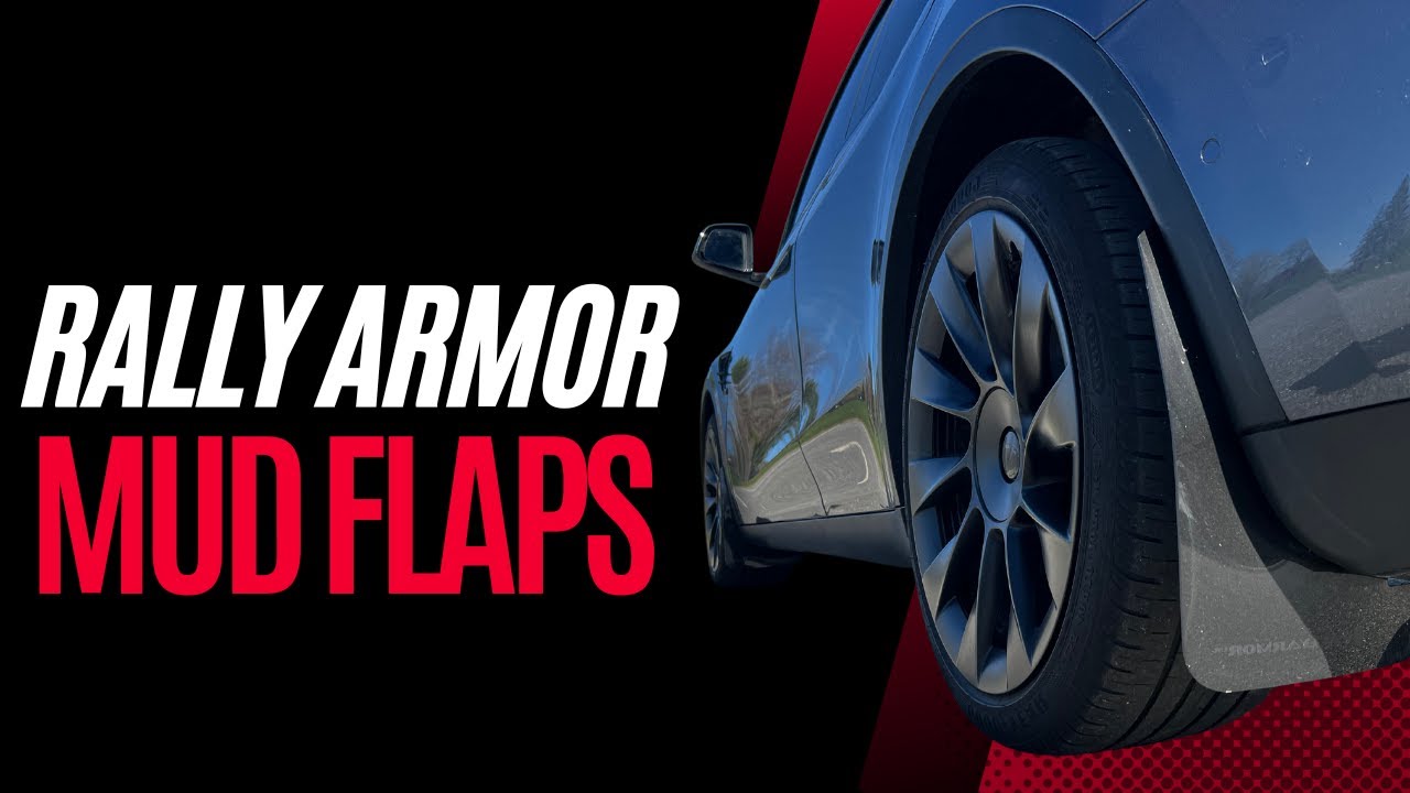 Rally Armor Mud Flaps for Tesla #teslamodely #tesla