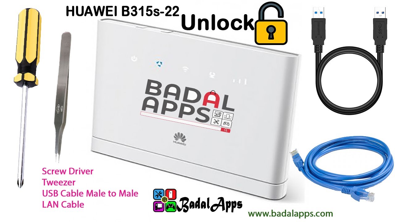 how to unlock huawei B315s-22 by BadalApps