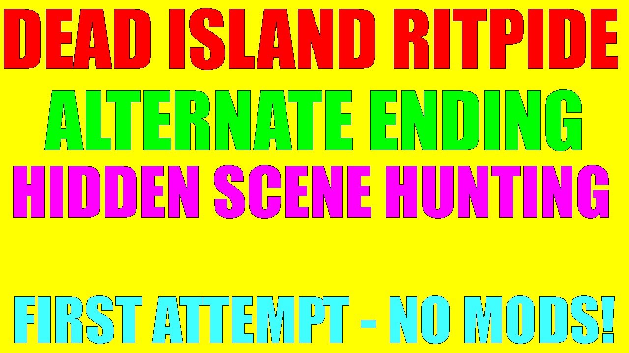 Dead Island Riptide | Alternative Ending & Hidden Scene? | First Attempt (Legit - No Mods!)