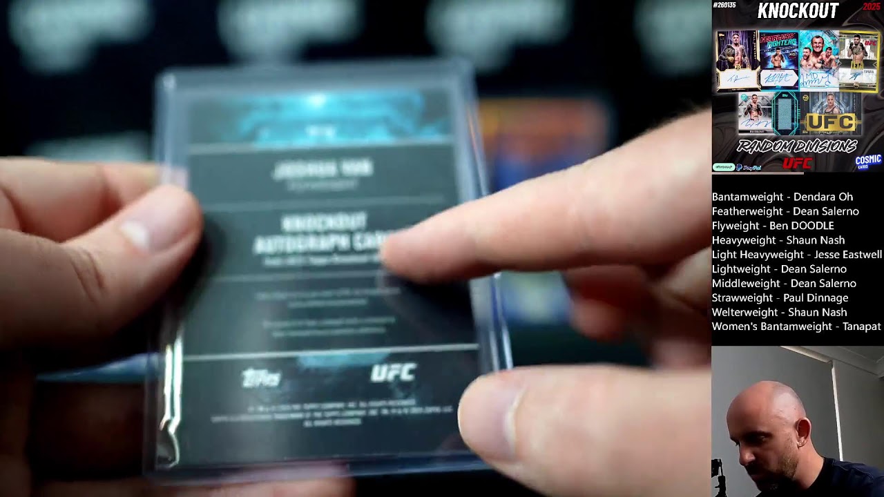 BREAK #260135 2025 TOPPS KNOCKOUT UFC HOBBY (BOX #2)