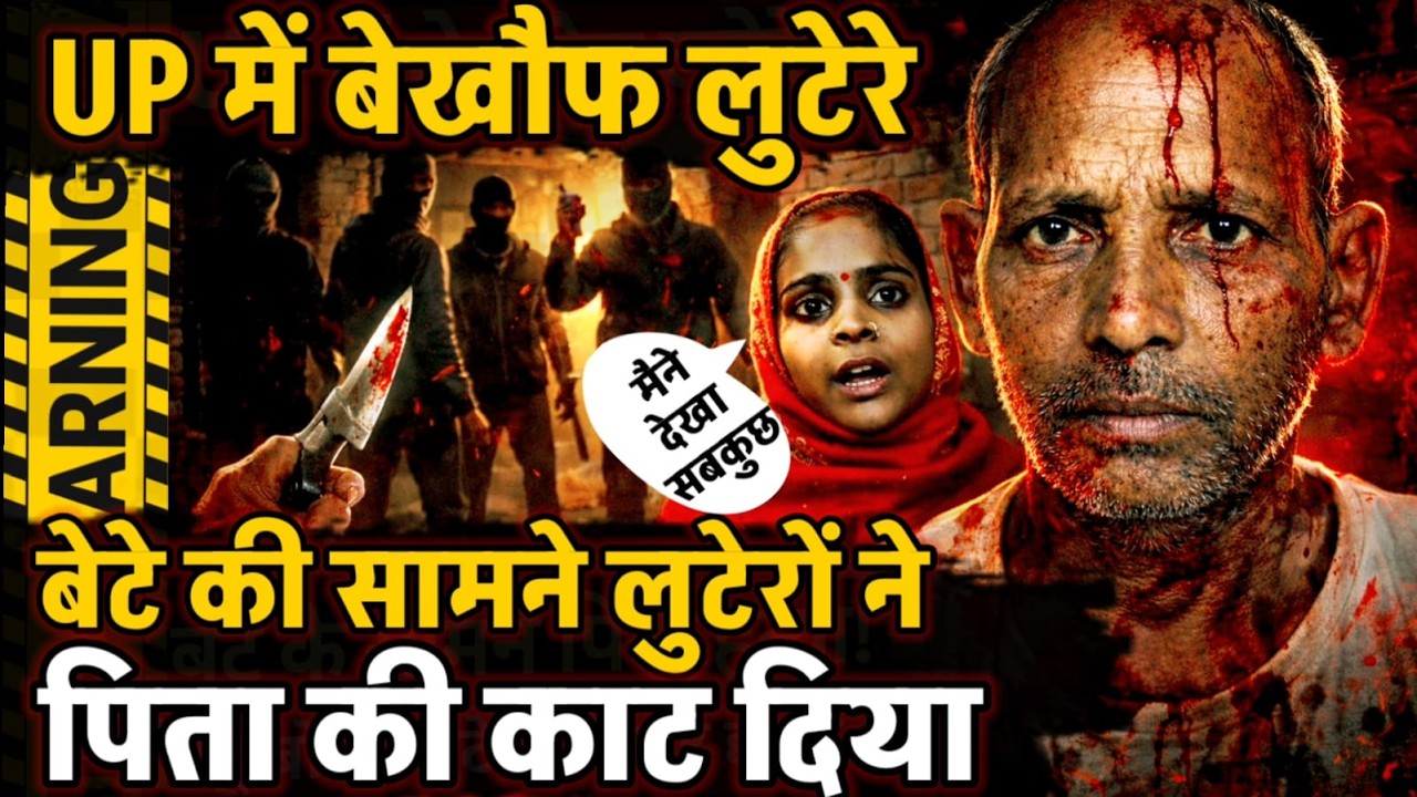 Shravasti News : UP में बेखौफ लुटेरों ने घर में घुसकर बेटे के सामने पिता को काट दिया.. फैली दहशत