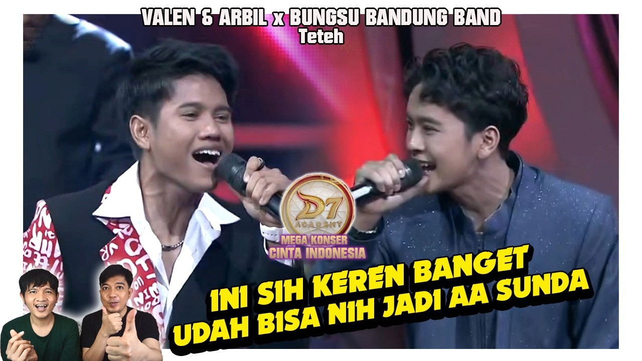 Udah resmi jadi aa sunda nih Valen & Arbil nyanyi lagu Teteh fasih banget. NYUNDA PISAN !!