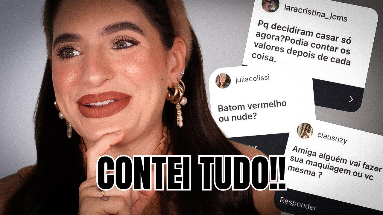 EU NÃO TEREI MADRINHAS - maquia&fala sobre o casameto 💒