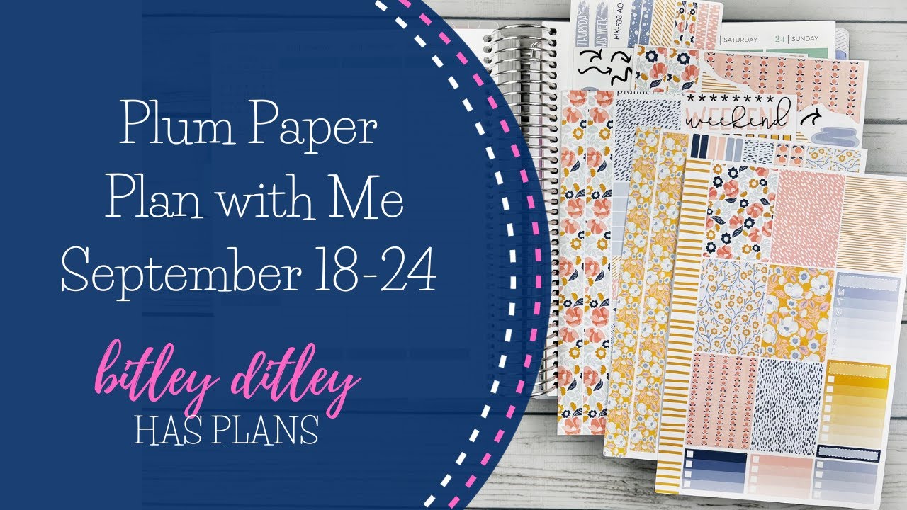 Plan with Me | Sept. 18-24 | Plum Paper Vertical Columns | Ft. Planner Kate