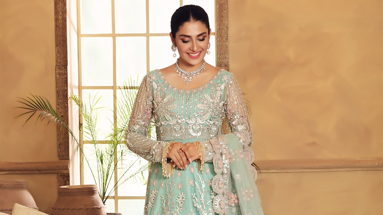 Elaf Bridal Collection 2021- EBC-03:Aquamarine- COMING SOON
