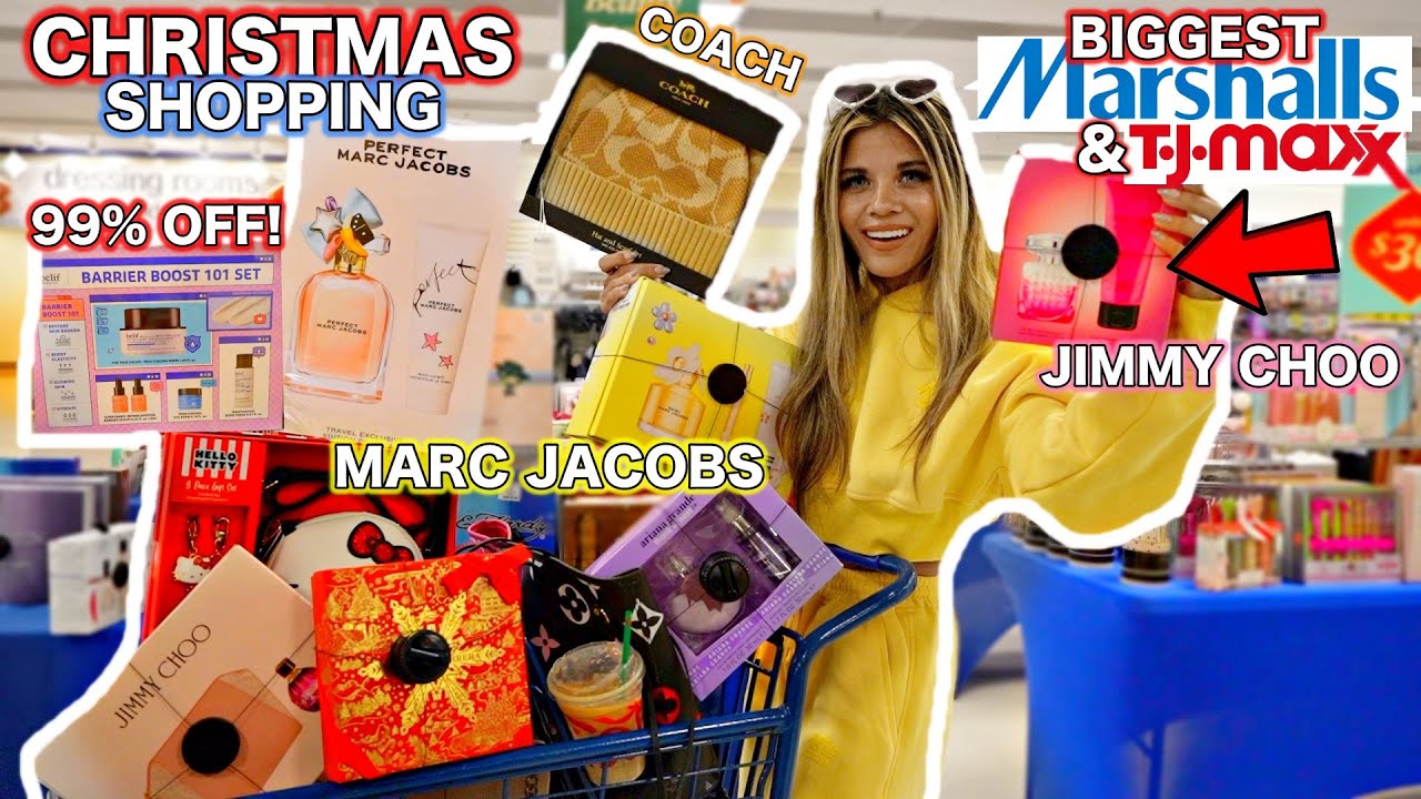 I Found $200 Gift Sets for $4.99 at TJ Maxx & Marshalls! 😱 Christmas 99% OFF Haul! Mall Shop W/ Me!