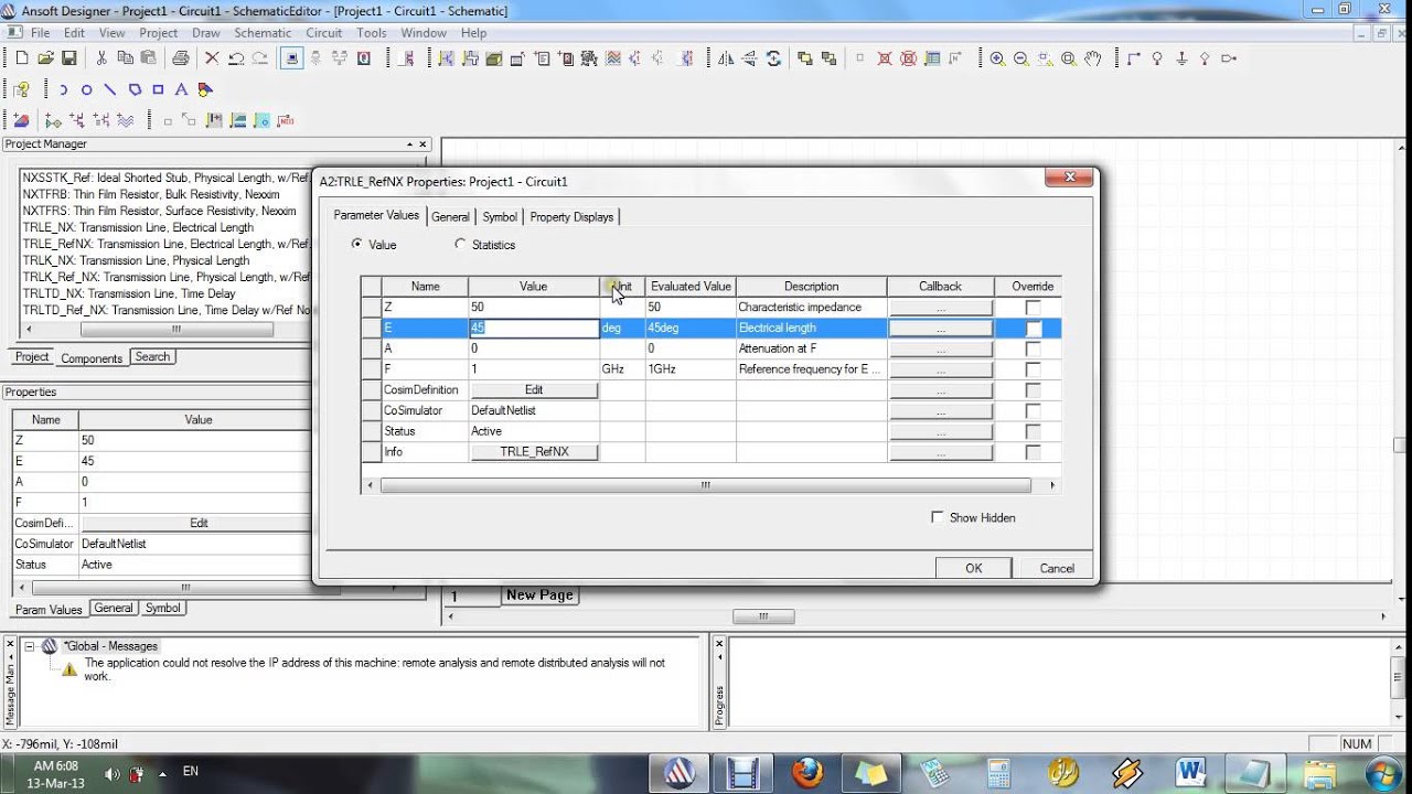 Ansoft Designer tutorial for beginners 1/3