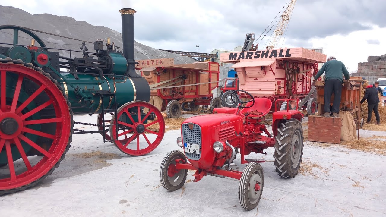 Guldner g15 tractor trashing at Morris Collins Memorial Vintage Day ardfert co Kerry