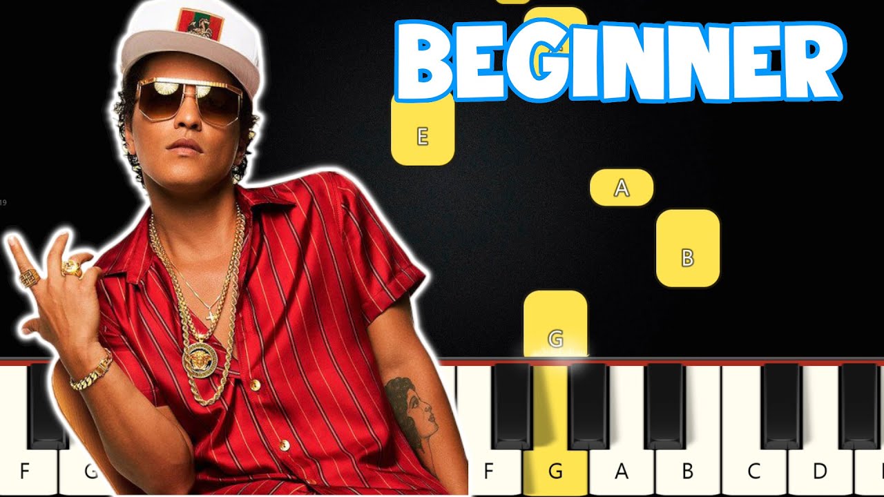Bruno Mars - Talking To The Moon | Beginner Piano Tutorial | Easy Piano