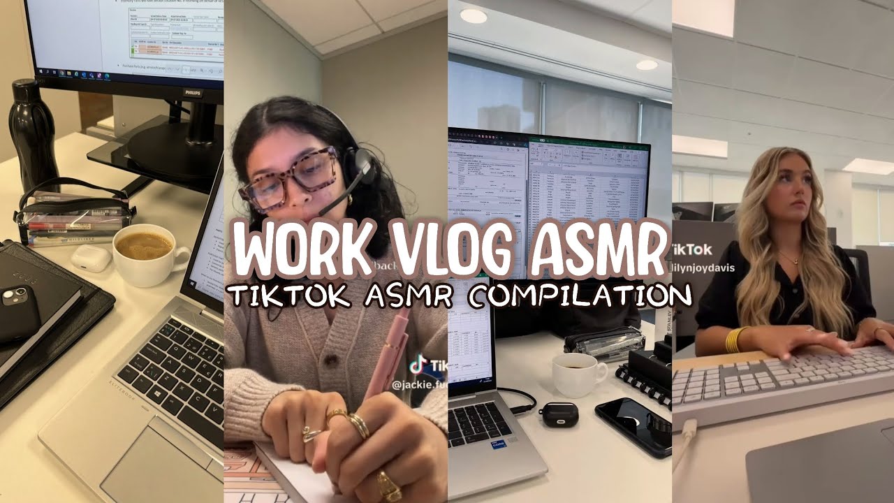 Work Vlog ASMR 💻☕ | 30 Minute  Office TikTok Compilation