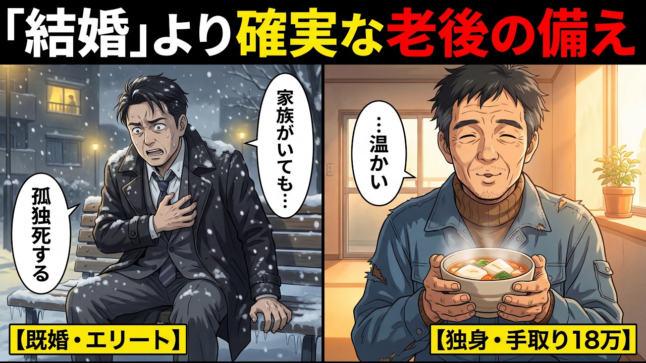 日本人の半分が独身の時代。手取り18万のアラフィフ男が気づいた「結婚より確実な老後の備え」とは？【感動する話】