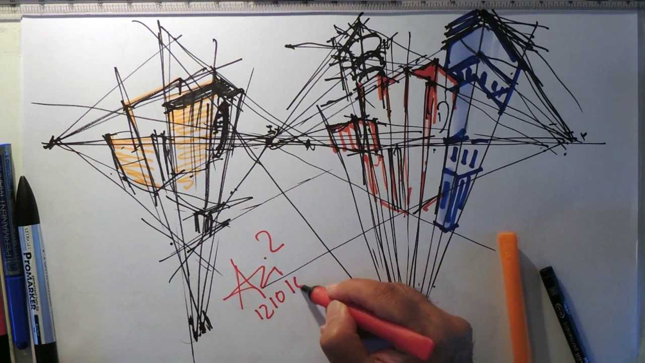 THREE POINT PERSPECTIVE LESSON