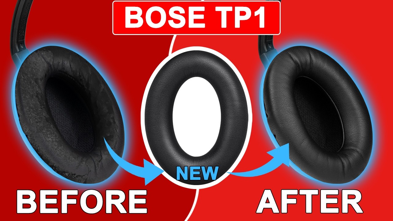 SOULWIT® | How to Replace Bose Triport 1 (TP-1/TP-1A), Around-Ear 1 (AE1) Earpads | Repair Parts Kit