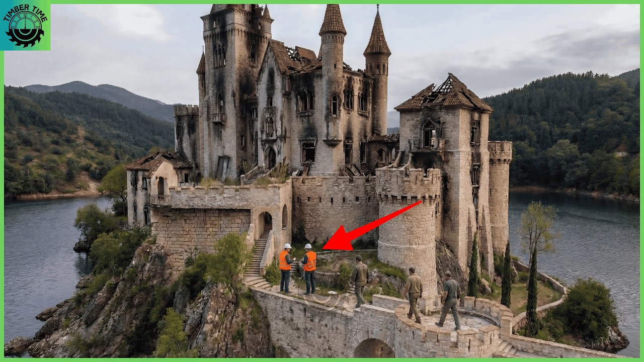 Abandoned 100-Year-Old Castle Turned Into a Luxury Coastal Estate With Refined Epoxy Flooring